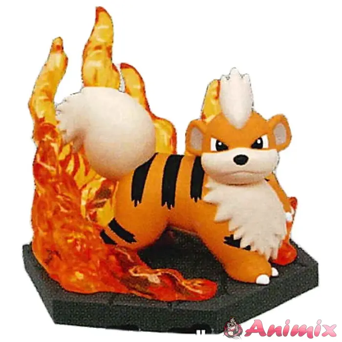 TTA06042-02 Pokemon Diorama Collect Fire & Grass: Growlithe - Image 1