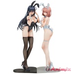 1/6 Black Bunny Aoi and White Bunny Natsume 2 Figure Set (Ikomochi Original Character)
