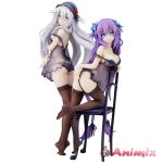 Neptunia: Purple Heart & Black Heart Baby Doll Ver. Figure