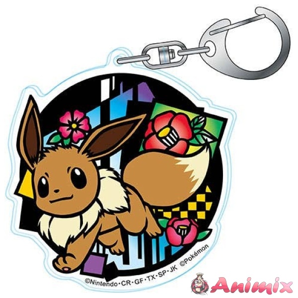 Pokemon Kirie Series Acrylic Keychain Eevee B (Reissue)