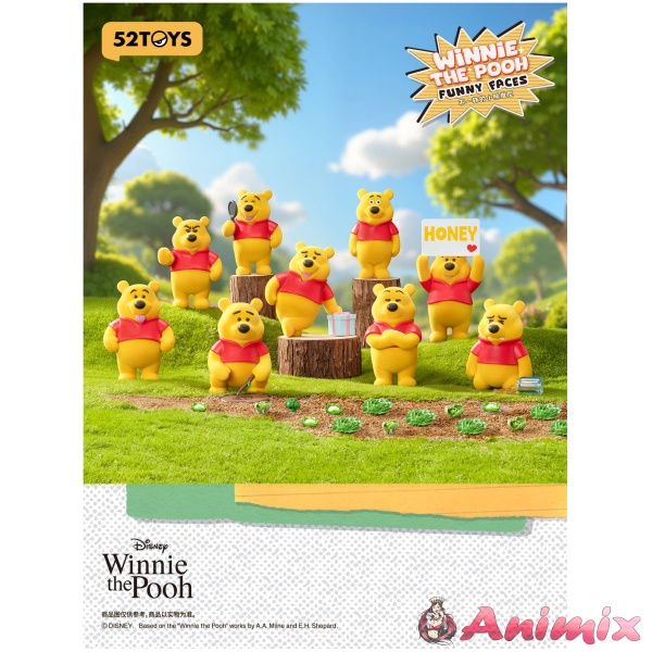 BLINDBOX Winnie the pooh Funny Face 1Box 8pcs