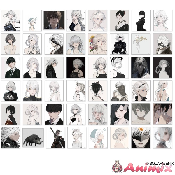 NieR Series Mini Shikishi Collection Illustration By D.K Vol. 2: 1Box (24pcs)