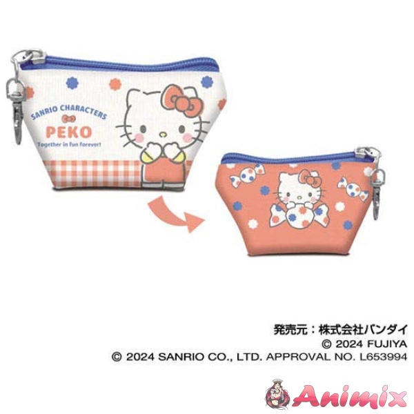 PEKO x Sanrio Characters: Earphone Pouch 01 Hello Kitty