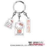 PEKO x Sanrio Characters: Triple Acrylic Keychain 01 Hello Kitty