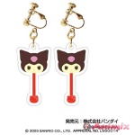 Sanrio Characters Chocolate: Clear Earrings 06 Kuromi