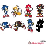 Sonic The Hedgehog: Pins Collection 1Box 8 Pieces