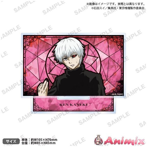 Tv Anime Tokyo Ghoul: Mini Plate Acrylic Stand Kaneki Ken (B)