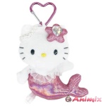 Hello Kitty Fantasy Mascot Keychain Mermaid (Dark Pink)