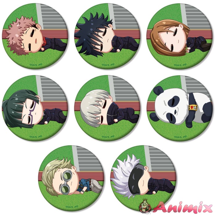 Jujutsu Kaisen Trading Chibikoro Matte Can Badge 1Box 8pcs