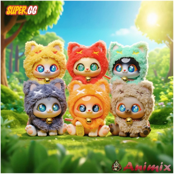 Lucky Kitty Cape Series Blind Box 1Box 6pcs