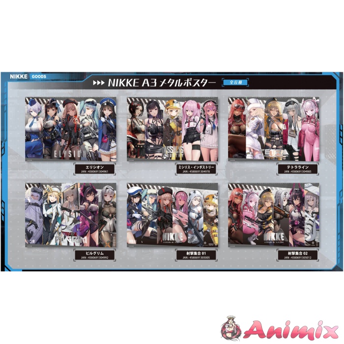 Nikke Goddess of Victory: A3 Metal Poster Shooting Gathered 01 - Image 4