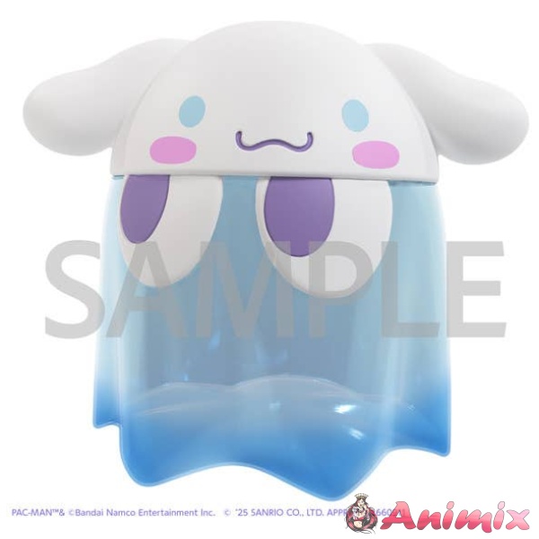 PacMan x Sanrio Characters Chibi Collect Figure Deluxe Ghost Cinnamoroll Clear Color ver.