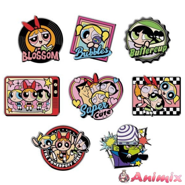 Powerpuff Girls: Big Pins Collection 1 Box 8 Pieces