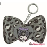 Sanrio: Hello Kitty Kuromi Big Ribbon Keychain / Kuromi Gray