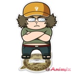 Steins;Gate: Itaru Hashida Deformed Acrylic Stand