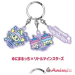 Triple Acrylic Keychain Tamagotchi x Sanrio Characters 05 Yunimarucchi x Little Twin Stars