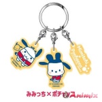 Triple Acrylic Keychain Tamagotchi x Sanrio Characters 08 Mimicchi x Pochacco