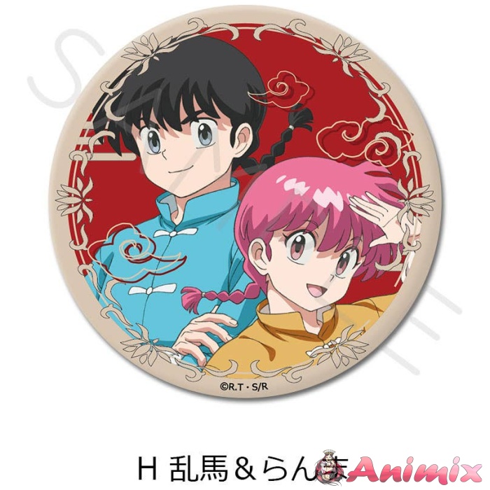 Tv Anime Ranma 1/2: 3Way Can Badge H (Ranma & Ranma)