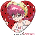 Tv Anime Ranma 1/2: Heart-Shaped Can Badge B (Ranma)