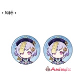Genshin Impact: Final Fantasy VII Chibi Character Badge Set (Qiqi)