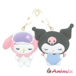 Sanrio Characters Munyatto Nico Plush Keychain My Melody Kuromi Munyatto