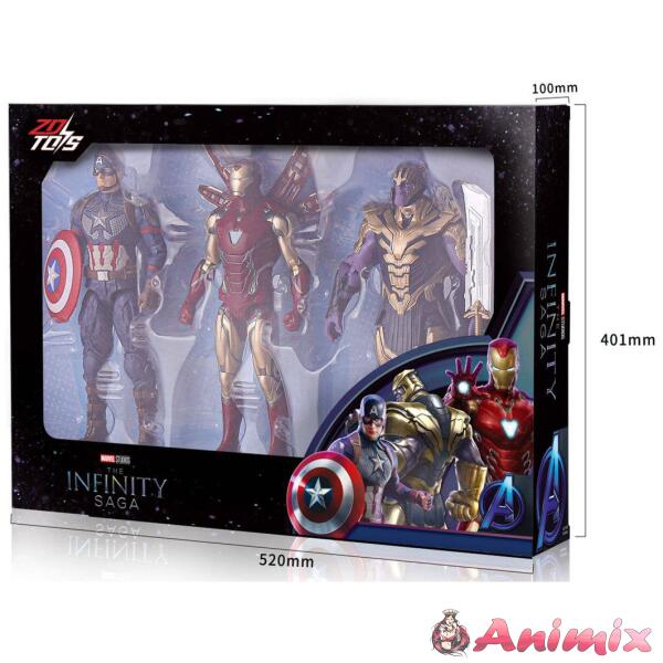 14-Inch Figure Series 3-Piece Set - Captain America & Iron Man & Thanos