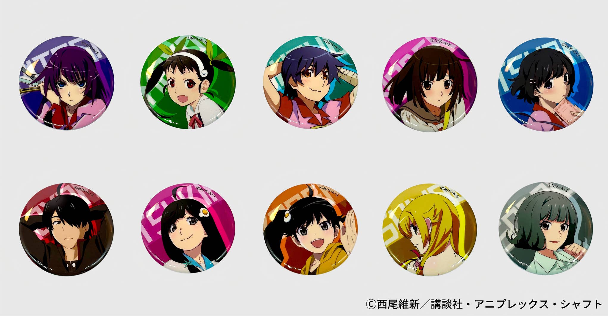 AFORCE x DRAGON HORSE Monogatari Series Trading Can Badge 1Box 10pcs