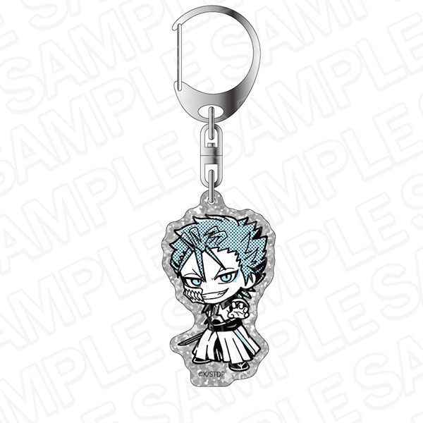 BLEACH: Glitter Acrylic Keychain MONOCOLOR Grimmjow Jeagerjaquez