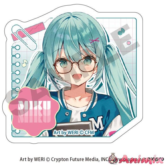 Hatsune Miku: Acrylic Hair Clip Hatsune Miku Glasses Style Hatsune Miku: Acrylic Hair Clip Hatsune Miku Glasses Style