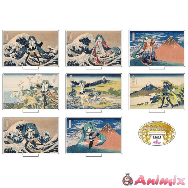 Katsushika Hokusai x Hatsune Miku Acrylic Stand: 1Box (8pcs)