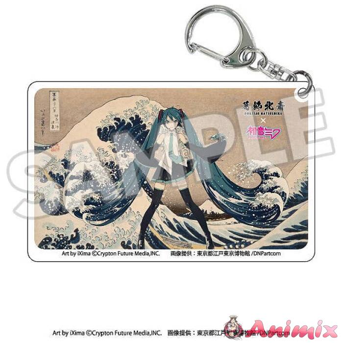 Katsushika Hokusai x Hatsune Miku Clear Acrylic Keychain: 1Box (8pcs) - Image 2