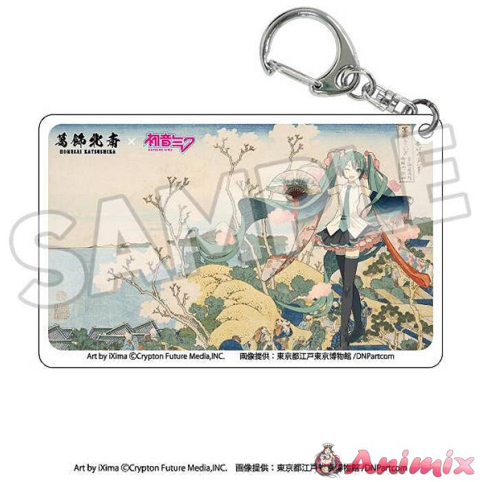 Katsushika Hokusai x Hatsune Miku Clear Acrylic Keychain: 1Box (8pcs) - Image 5