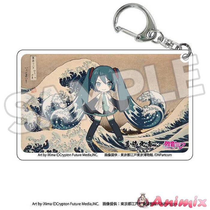 Katsushika Hokusai x Hatsune Miku Clear Acrylic Keychain: 1Box (8pcs) - Image 8