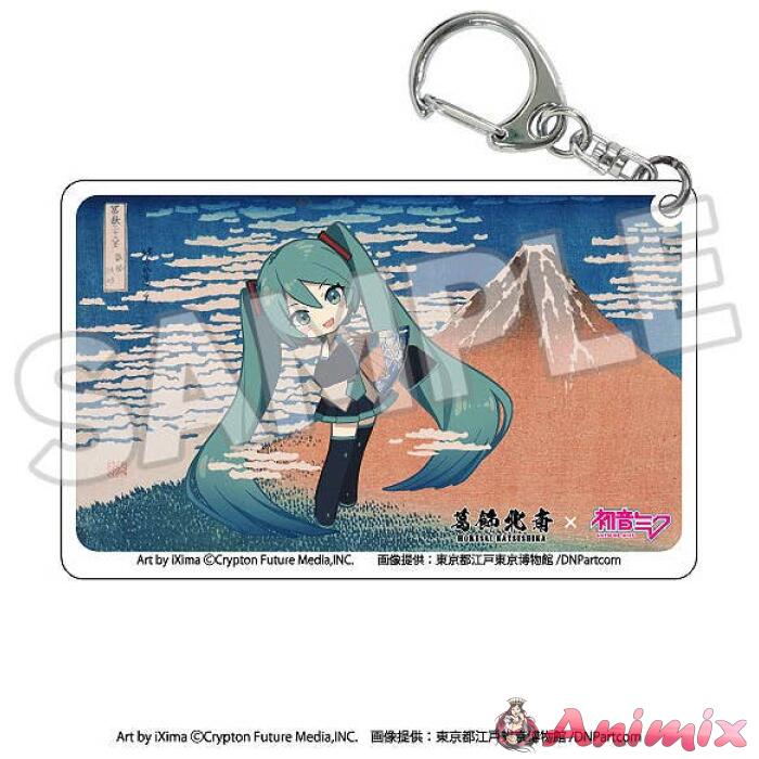 Katsushika Hokusai x Hatsune Miku Clear Acrylic Keychain: 1Box (8pcs) - Image 9