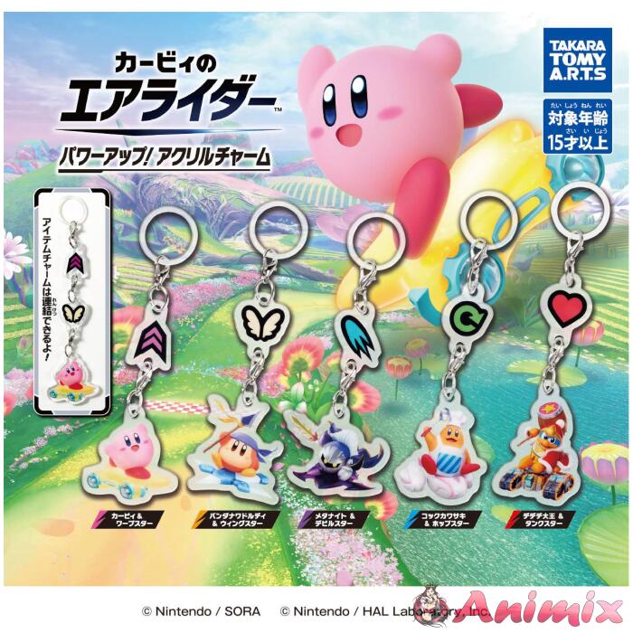 Kirby Air Rider Power Up! Acrylic Charms: 1Box (8pcs) Kirby Air Rider Power Up! Acrylic Charms: 1Box (8pcs)