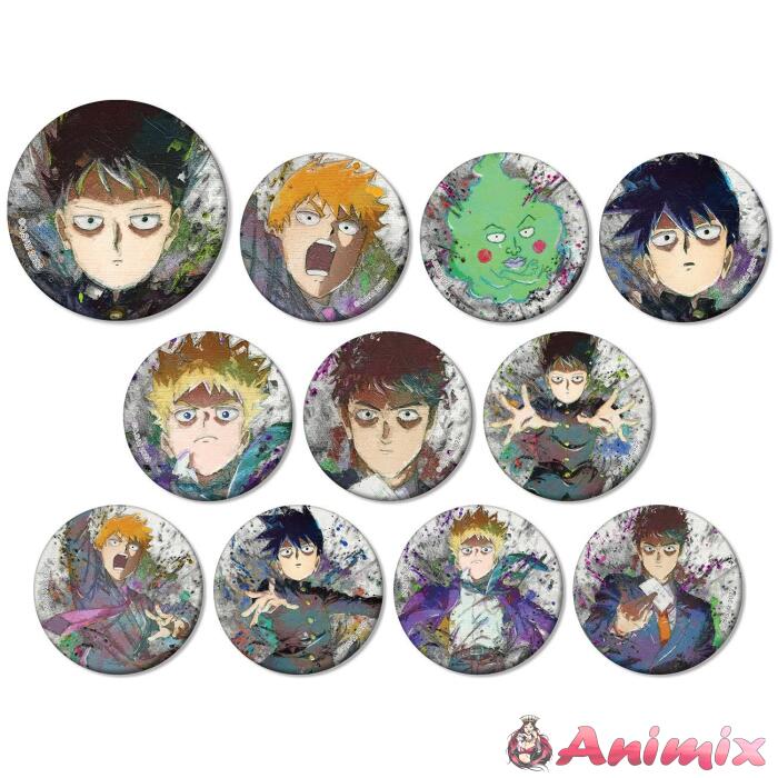 Mob Psycho 100III Trading Grunge Canvas Matte Can Badge 1Box 11pcs Mob Psycho 100III Trading Grunge Canvas Matte Can Badge 1Box 11pcs