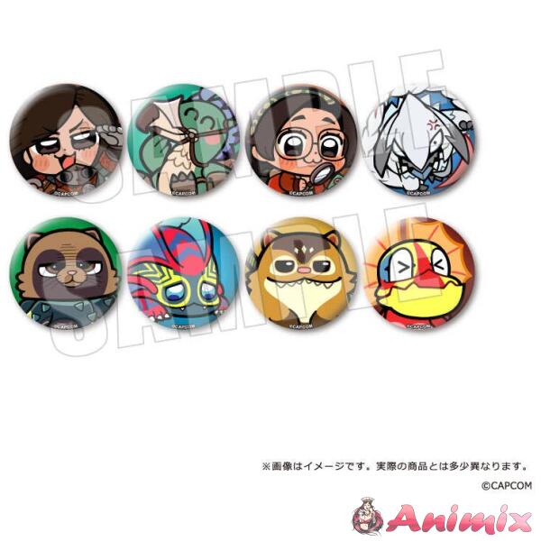 Monster Hunter Wilds x Bukubu: Badge Vol.1: 1Box (8pcs)
