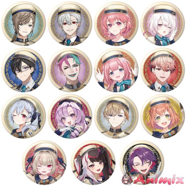 NIJISANJI Can Badge Biscuit: 1Box (12pcs)
