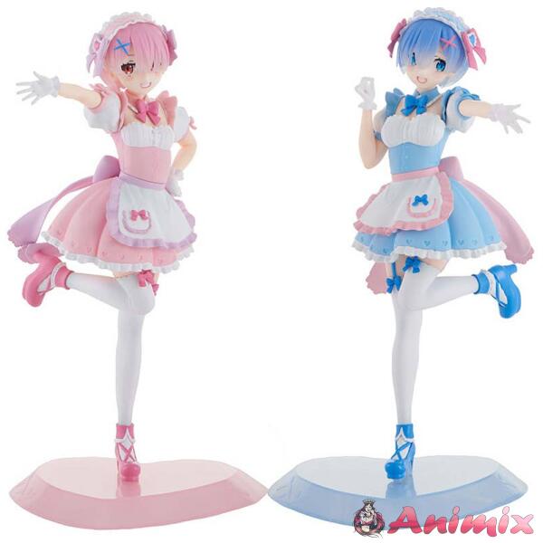 TENITOL Yumekawa Maid Rem & Ram: Set With Bonus (Re:Zero Starting Life in Another World)
