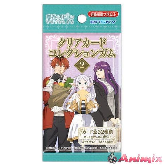 Tv Anime Frieren: Beyond Journey's End: Clear Card Collection Gum 2 1Box 16Pcs Tv Anime Frieren: Beyond Journey's End: Clear Card Collection Gum 2 1Box 16Pcs