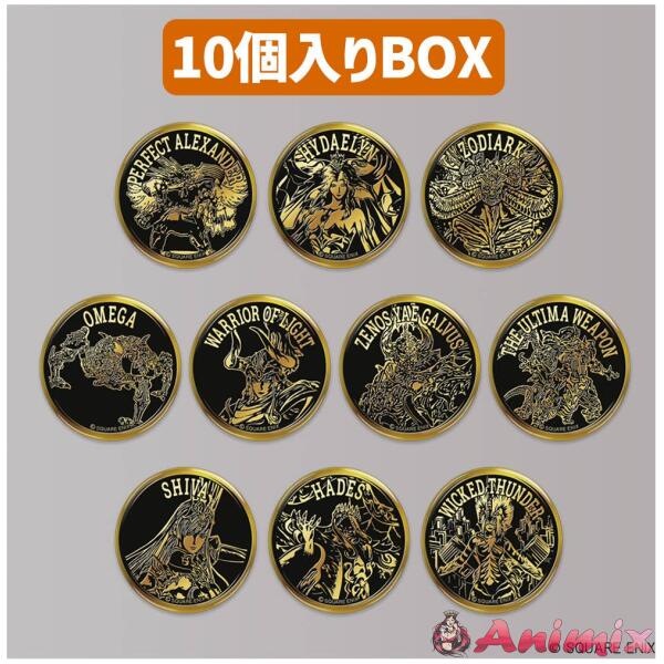 Final Fantasy XIV Gold Badge Collection: 1Box (10pcs)