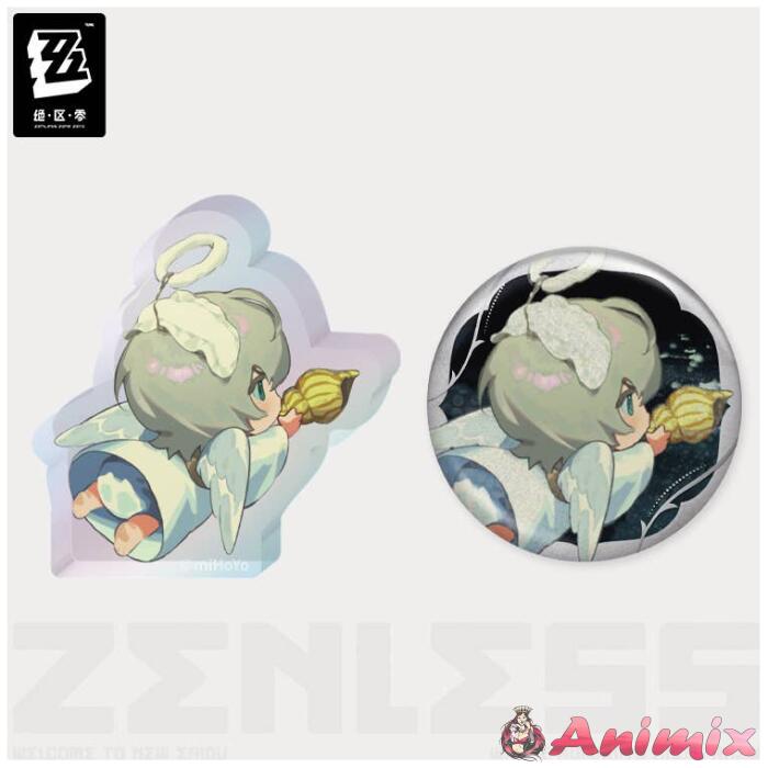 Zenless Zone Zero: Concerto Wave Series Mini Can Badge & Acrylic Stand Set - The Late-Arriving Wave Flowers - Akira Zenless Zone Zero: Concerto Wave Series Mini Can Badge & Acrylic Stand Set - The Late-Arriving Wave Flowers - Akira